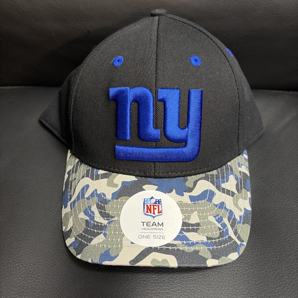 NFL Team Apparel New York Giants Camo Hat - One Size